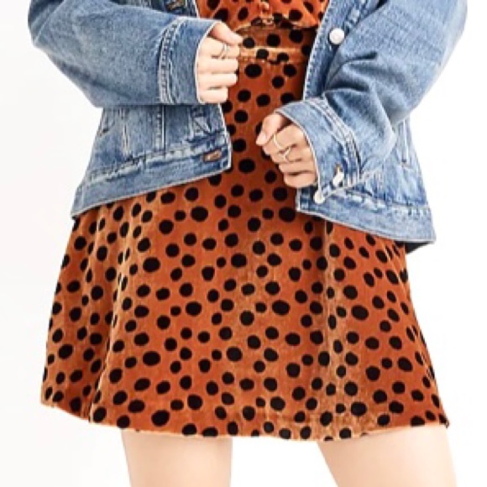 Madewell Brown Polka Dot Mini Skirt